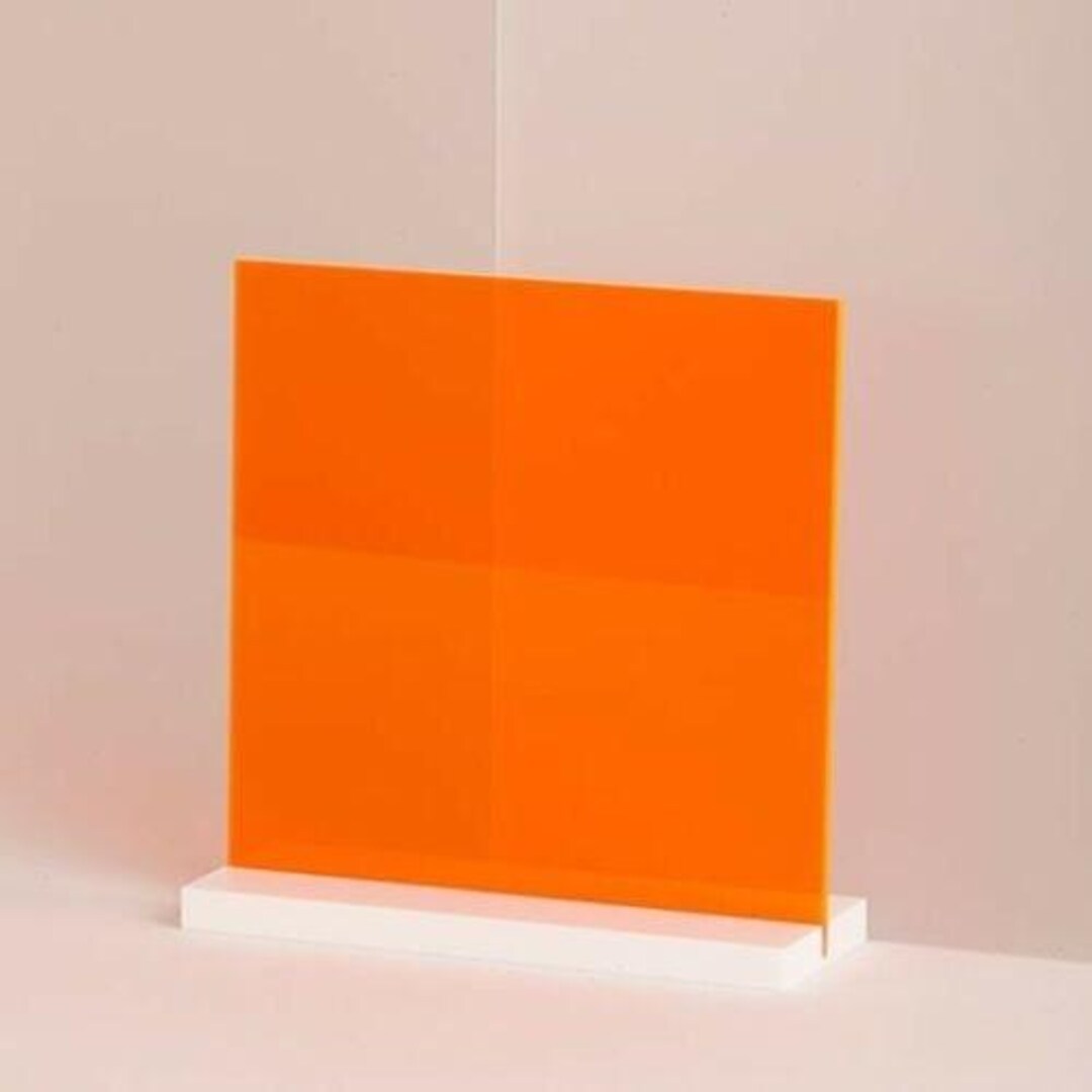 Translucent Orange Color Acrylic Sheet 266 Translucent Orange Color Acrylic Sheet 266